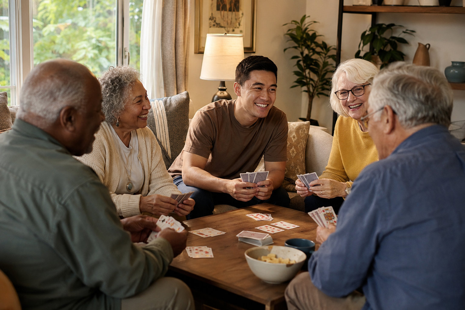 Card Games — Easy laughter around the table.