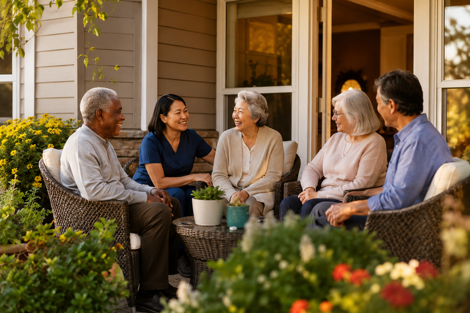 Porch Conversations — Slow evenings, good company.